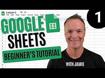 Video thumbnail for Beginners Google Sheets Tutorial - Lesson 1