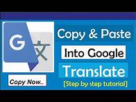 Video thumbnail for How To Copy And Paste Into Google Translate