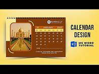 Video thumbnail for How to Make Calendar In MS Word | Printable Calendar Design
