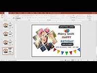 Video thumbnail for Greeting Card Design in PowerPoint Tutorial | Birthday Card Design