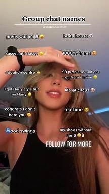Video thumbnail for Unique Aesthetic Group Chat Names Ideas for TikTok