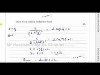 Video thumbnail for WMA14/01 IAL (Edexcel) P4, January 2022, Q9 (c) Differential Equations (Particular Solutions)