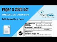 Video thumbnail for Edexcel IAL Chemistry Paper 4 2020 October | Fully Solved