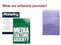 Video thumbnail for What are Scholarly and Peer-Reviewed Articles?