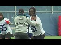 Video thumbnail for Bills showing gold medalist Gable Steveson the football ropes