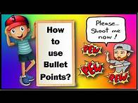 Video thumbnail for Bullet Points || How to Use Bullet Points? || Why Use Bullet Points?