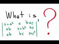Video thumbnail for Derivative of Determinant (for nxn Matrix)