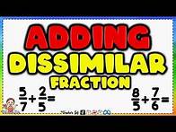 Video thumbnail for ADDING DISSIMILAR FRACTION (TAGALOG TUTORIAL) @teacherzel