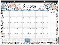 Video thumbnail for Desk Calendar 2024 - January 2024 - December 2024, Large Desk Calendar 2024, 22" x 17", 12 Monthly Desk Calendar with Corner Protectors, Large Ruled Blocks & 2 Hanging Hooks - Black Floral