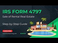 Video thumbnail for How to Complete IRS Form 4797 For the Sale of Real Estate
