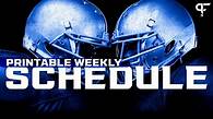 Video thumbnail for Printable NFL Weekly Schedule (Updated 2024) | PFSN