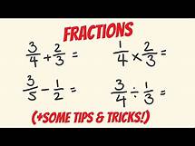 Video thumbnail for How to Calculate ANY Fraction Easily!