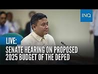 Video thumbnail for LIVE: Senate hearing on proposed 2025 budget of the Department of Education | Sep 10
