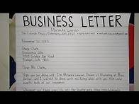 Video thumbnail for How To Write A Business Letter Step by Step Guide | Writing Practices
