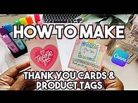 Video thumbnail for DIY THANK YOU CARD & PRODUCT CARD TUTORIAL! CANVA SMALL BUSINESS TUTORIAL. BEGINNER FRIENDLY.