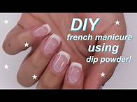 Video thumbnail for DIY french manicure tutorial using DIP powder!