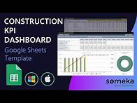Video thumbnail for Construction KPI Dashboard Google Sheets Template | Track Key Performance Indicators
