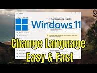 Video thumbnail for How to Change Language in Windows 11 Operating System