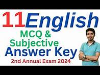 Video thumbnail for 11th English Paper Solved(Subjective & Objective) Fbise 2nd Annual Exam 2024