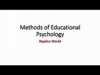 Video thumbnail for Methods of Educational psychology | Childhood and Growing Up | B.Ed HNBGU