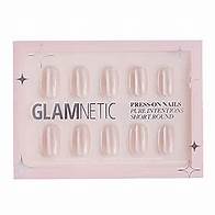 Video thumbnail for Glamnetic Press On Nails - Pure Intentions | Glossy, Semi-Transparent, Short Round Nails, Reusable | 12 Sizes - 30 Nail Kit with Glue