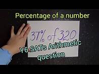 Video thumbnail for Calculating percentage of a number // Year 6 SATs Arithmetic question