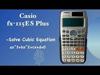 Video thumbnail for How To Solve Cubic Equation in Scientific Calculator ||Solve cubic Equation in Scientific Calculator