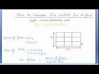 Video thumbnail for How to Calculate Floor Tiles ? (Quantity & Estimation) in ENGLISH