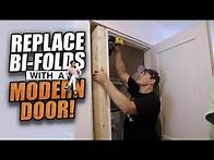 Video thumbnail for REFRAME YOUR BI-FOLD CLOSET TO FIT A REGULAR DOOR!!!