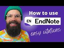 Video thumbnail for How to Use EndNote for Citation and Referencing Without Messing Up