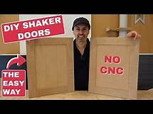 Video thumbnail for DIY Shaker Style Doors | Easiest Way To Make Shaker Cabinet Doors/Panel Doors Without a CNC!