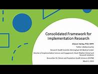 Video thumbnail for Consolidated Framework for Implementation Research (CFIR)