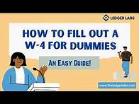 Video thumbnail for How to Fill Out a W-4 Form for Dummies | Step-by-Step Guide