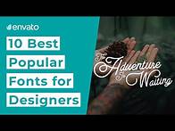 Video thumbnail for 10 Popular Fonts for Designers [2020]