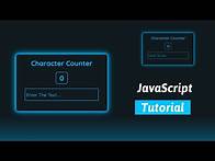 Video thumbnail for How to Build a Character Counter Using HTML, CSS, and JavaScript