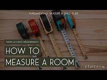 Video thumbnail for How To Measure a Room for Space Planning, Furniture Layout, and Estimating Flooring & Wall Materials