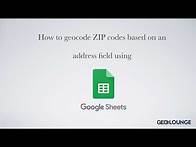 Video thumbnail for How to populate a column with ZIP codes based on addresses in Google Sheets