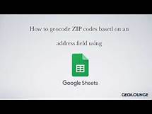 Video thumbnail for How to populate a column with ZIP codes based on addresses in Google Sheets
