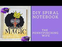 Video thumbnail for Diy/ How to make a spiral notebook/Creating a notebook