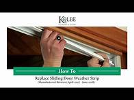 Video thumbnail for How to Replace Sliding Door Weather Strip