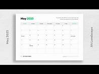 Video thumbnail for Free 2025 Editable Calendar Template for PowerPoint by mslides - A4 landscape