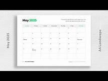 Video thumbnail for Free 2025 Editable Calendar Template for PowerPoint by mslides - A4 landscape