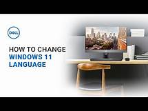 Video thumbnail for How to Change Display Language Settings in Windows 11 Operating System ...