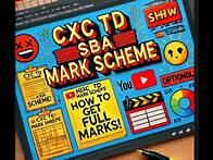 Video thumbnail for CXC TD SBA Mark Scheme Breakdown – Maximize Your Marks