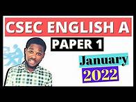 Video thumbnail for CSEC English A Paper 1 January 2022 || FULL PAPER || ANSWERS + EXPLANATIONS