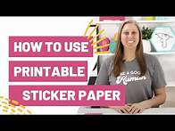 Video thumbnail for How To Use Printable Sticker Paper