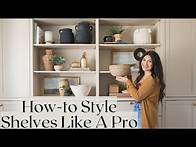 Video thumbnail for How To Style Built In Shelves Tips and Tricks