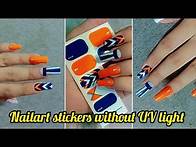 Video thumbnail for Nailart stickers without UV light || How to apply nailart stickers without UV light