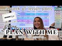 Video thumbnail for Plan With Me || LESSON PLAN QUICKLY || 2nd Grade Teacher (Math, Reading Writing, + more)