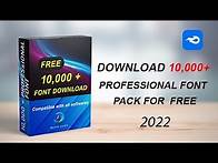 Video thumbnail for latest 2022 | Free 10,000+ professional Fonts Pack | Free Download